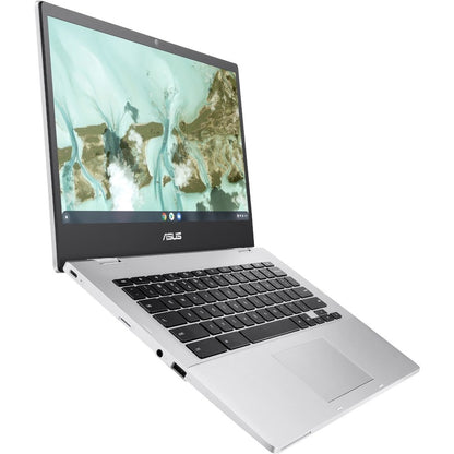 Asus Chromebook CX1 CX1400 CX1400CKA-DB84F Chromebook 14" - Full HD - Intel Celeron N4500 - 8 Go - Mémoire Flash 64 Go - Argent Transparent CX1400CKA-DB84F
