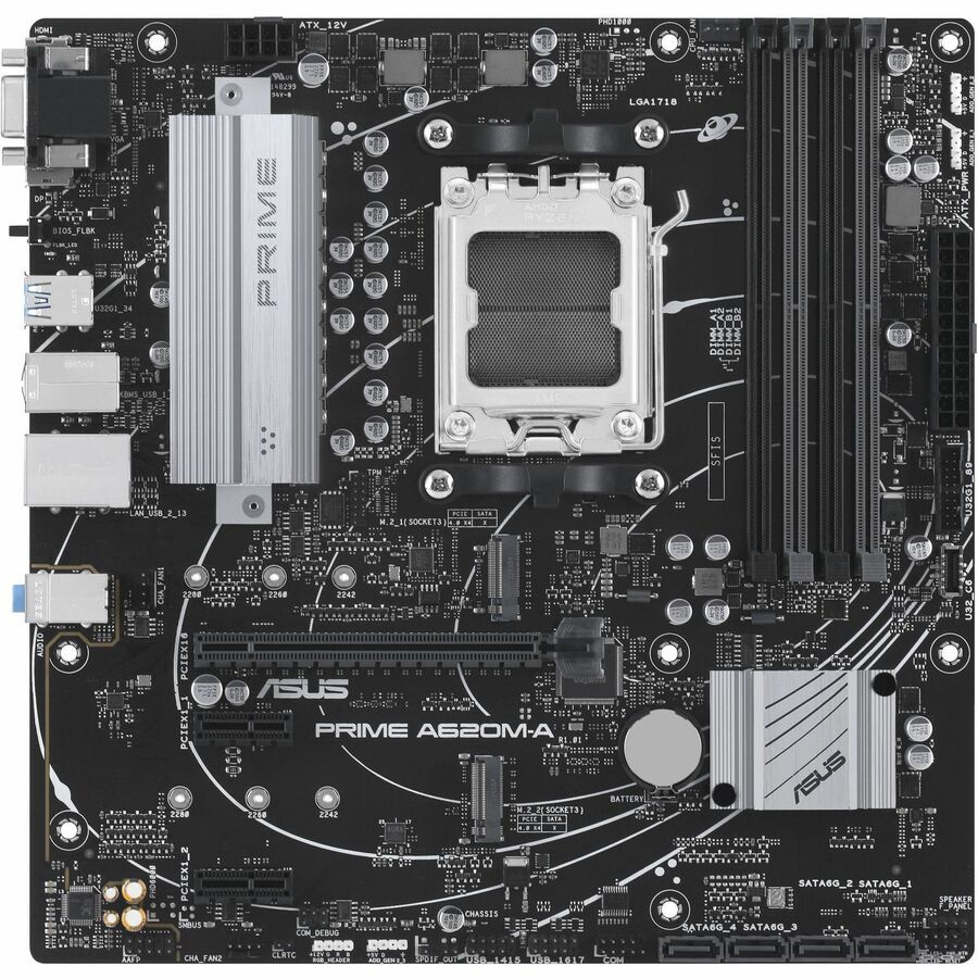 Carte mère de bureau Asus Prime PRIME A620M-A-CSM - Chipset AMD A620 - Socket AM5 - Micro ATX PRIME A620M-A-CSM