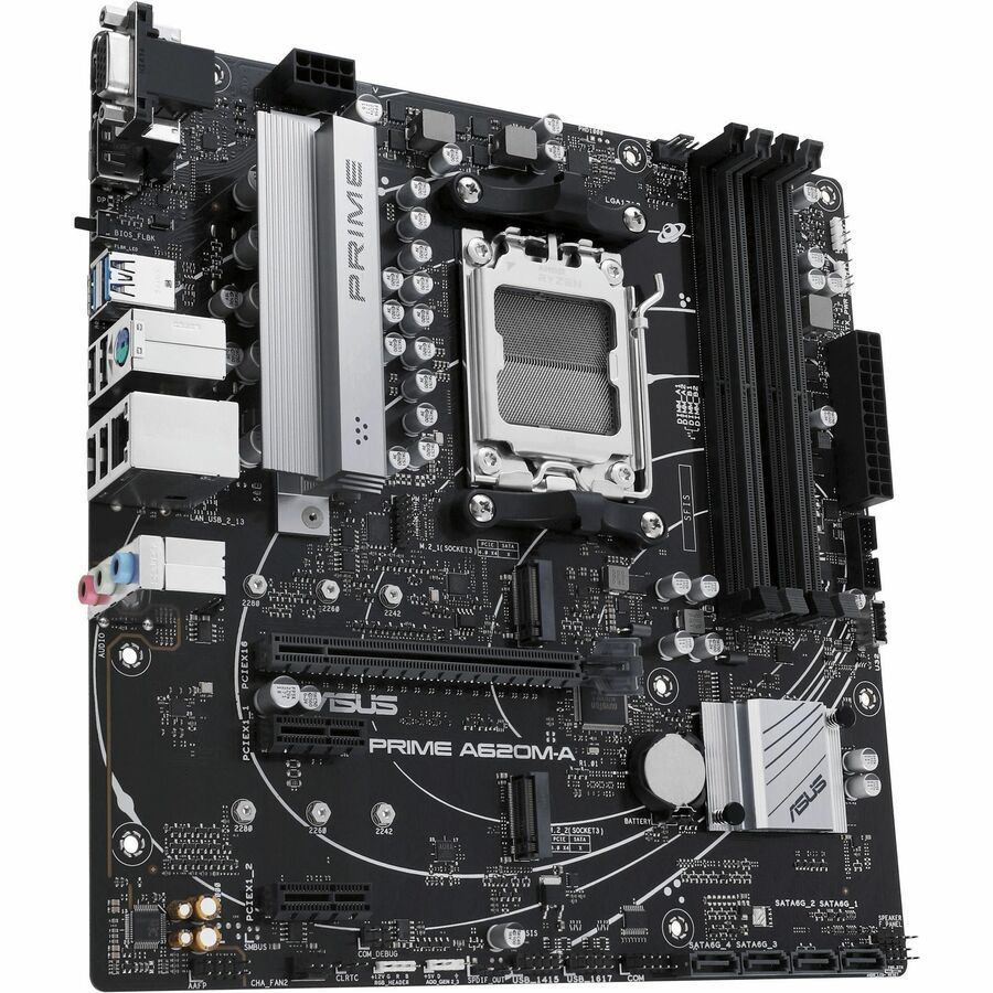 Carte mère de bureau Asus Prime PRIME A620M-A-CSM - Chipset AMD A620 - Socket AM5 - Micro ATX PRIME A620M-A-CSM