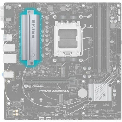 Carte mère de bureau Asus Prime PRIME A620M-A-CSM - Chipset AMD A620 - Socket AM5 - Micro ATX PRIME A620M-A-CSM
