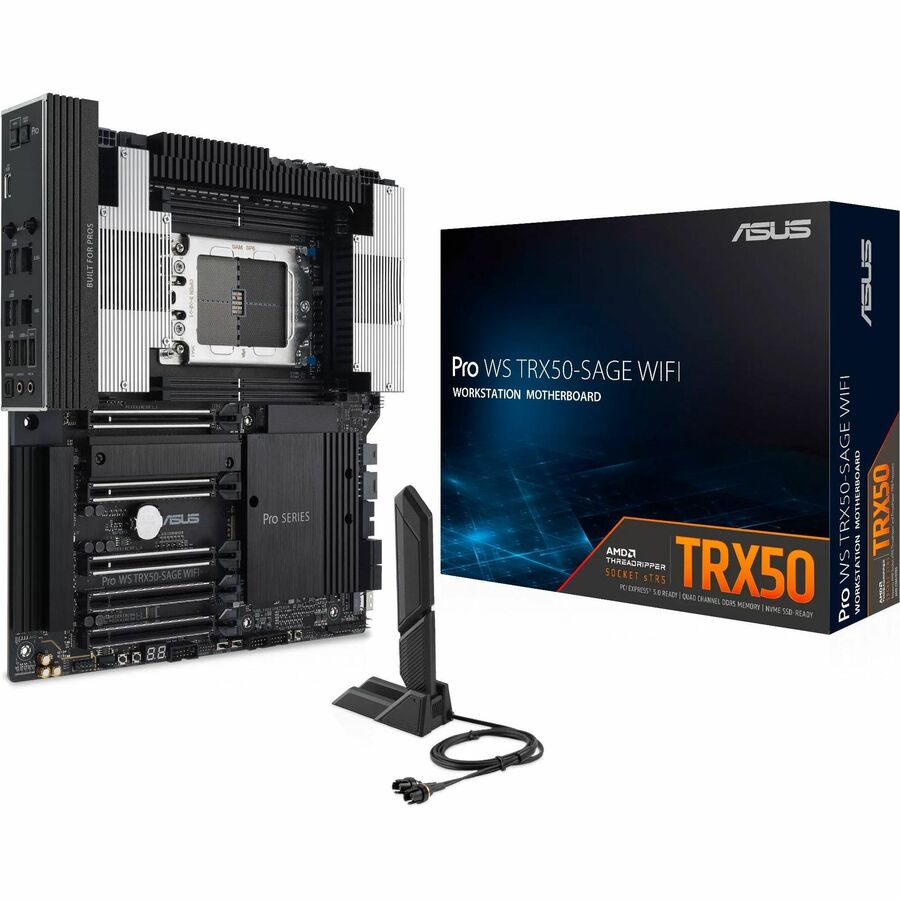 Carte mère de bureau Asus PRO WS TRX50-SAGE WIFI - Chipset AMD TRX50 - Socket sTR5 - SSI CEB PRO WS TRX50-SAGE WIFI