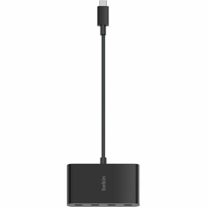 Belkin Connect USB-C Hub 4 ports, adaptateur Dongle, 4 ports USB-C et 100 W PD Transfert de données max 10 Gbit/s Mac/Chromebook AVC018BTBK