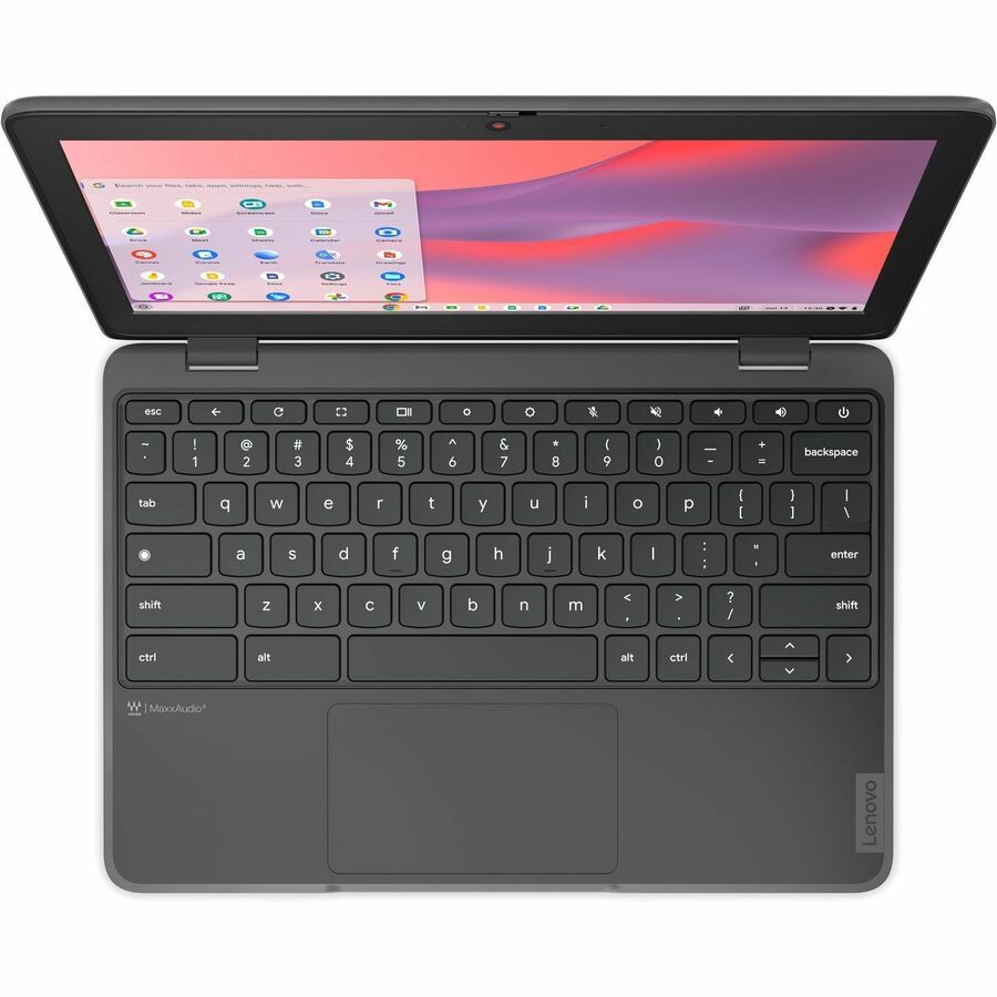 Lenovo 100e Chromebook Gen 4 83G80001CF Chromebook tactile 11,6" - HD - Intel N-Series N100 - 8 Go - Mémoire flash 64 Go - Clavier français, anglais - Gris graphite 83G80001CF