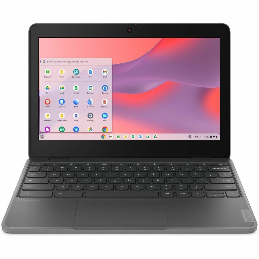 Lenovo 100e Chromebook Gen 4 83G80000CF Chromebook tactile 11,6" - HD - Intel N-Series N100 - 4 Go - Mémoire flash 32 Go - Clavier français, anglais - Gris graphite 83G80000CF