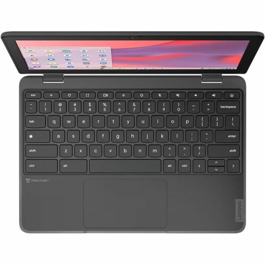 Lenovo 100e Chromebook Gen 4 83G80002CF Chromebook détachable 2 en 1 11,6" - HD - Intel N-Series N100 - 4 Go - Mémoire flash 32 Go - Clavier français, anglais - Gris graphite 83G80002CF