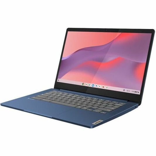 Lenovo IdeaPad Slim 3 14M868 82XJ003DCF Chromebook 14" Tactile - Full HD - Octa-core (ARM Cortex A76 + Cortex A55) - 4 Go - Mémoire Flash 128 Go - Clavier Français, Anglais - Bleu Abysse 82XJ003DCF