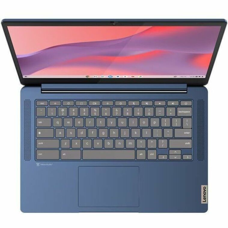 Lenovo IdeaPad Slim 3 14M868 82XJ003DCF Chromebook 14" Tactile - Full HD - Octa-core (ARM Cortex A76 + Cortex A55) - 4 Go - Mémoire Flash 128 Go - Clavier Français, Anglais - Bleu Abysse 82XJ003DCF