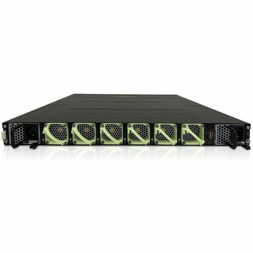 Commutateur de services distribués Aruba CX 10000-48Y6C de l'arrière vers l'avant avec 6 ventilateurs et 2 blocs d'alimentation Bdl R8P14A#ABA