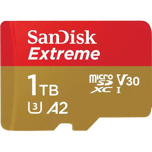 Carte microSDXC SanDisk Extreme 1 To Classe 3/UHS-I (U3) V30 SDSQXAV-1T00-GN6MA
