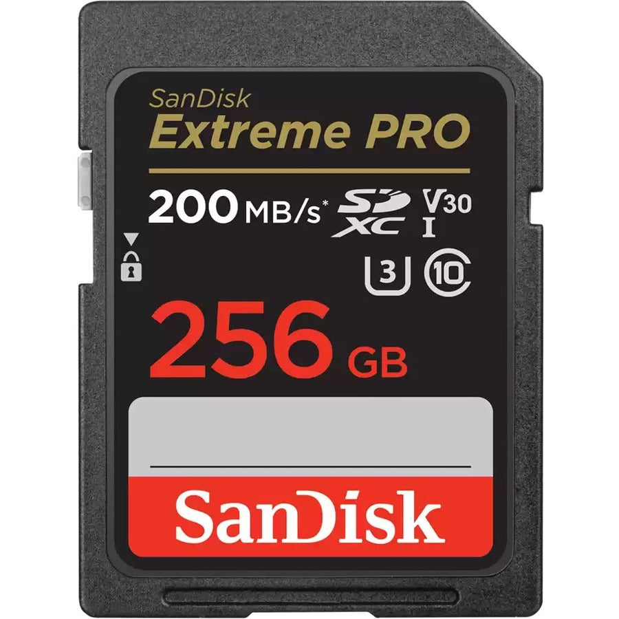 Carte mémoire SDXC SanDisk Extreme PRO 256 Go Classe 10/UHS-I (U3) V30 SDSDXXD-256G-GN4IN