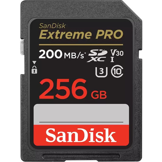Carte mémoire SDXC SanDisk Extreme PRO 256 Go Classe 10/UHS-I (U3) V30 SDSDXXD-256G-GN4IN