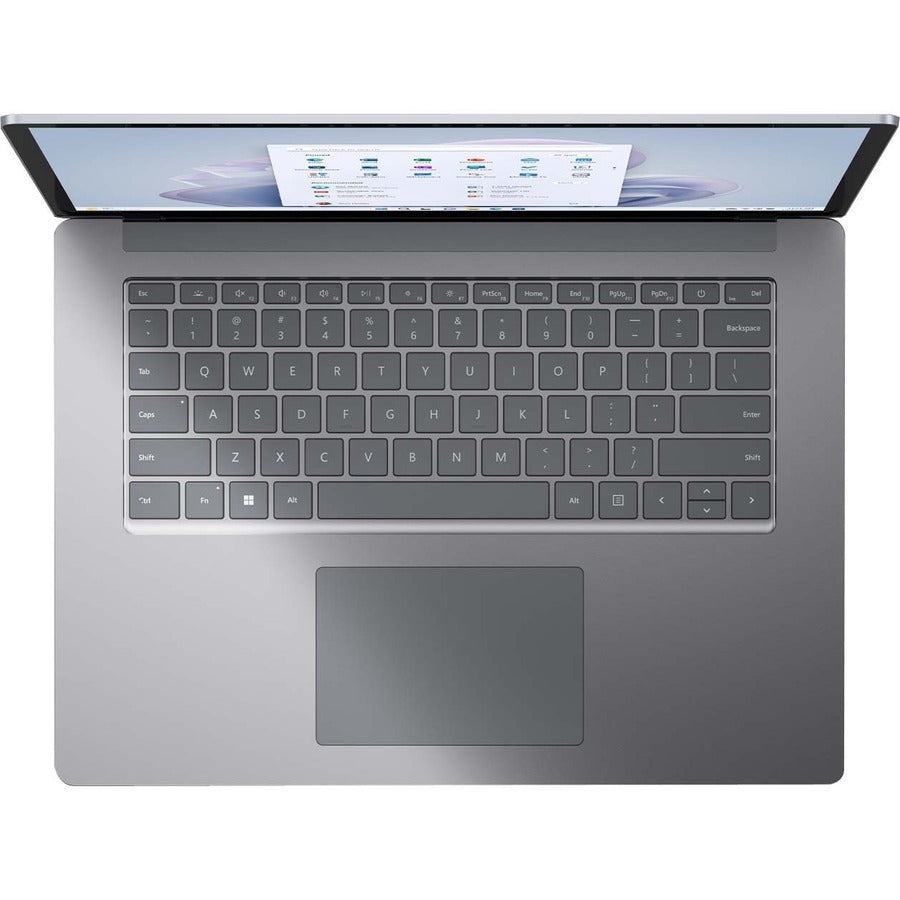 Ordinateur portable à écran tactile Microsoft Surface Laptop 5 15" - Intel Core i7 12e génération i7-1265U - Plateforme Intel Evo - 16 Go - SSD 512 Go - Platine RIQ-00001