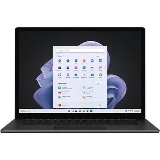 Ordinateur portable Microsoft Surface Laptop 5 15" à écran tactile - Intel Core i7 12e génération i7-1265U - Plateforme Intel Evo - 16 Go - SSD 512 Go - Noir mat RIR-00024