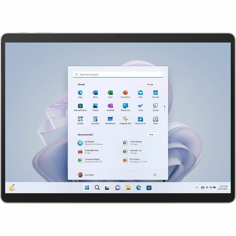 Tablette Microsoft Surface Pro 9 - 13" - 16 Go - SSD 512 Go - Windows 11 Pro - 5G - Platine RZ1-00002