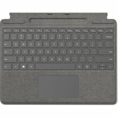 Étui clavier/housse Microsoft Signature pour Microsoft Surface Pro 8, Surface Pro X, Surface Pro 9 Stylus, tablette 13" - Platinum 8XB-00062