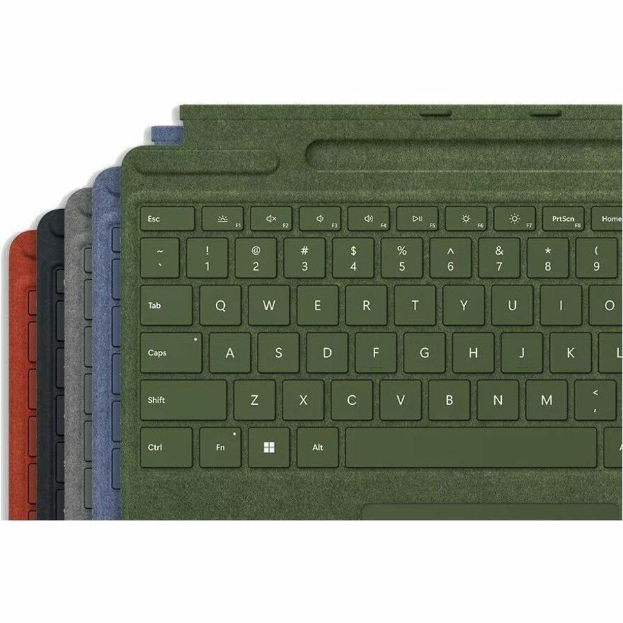Étui clavier/housse Microsoft Signature pour Microsoft Surface Pro 8, Surface Pro X, Surface Pro 9 Stylus, tablette 13" - Platinum 8XB-00062