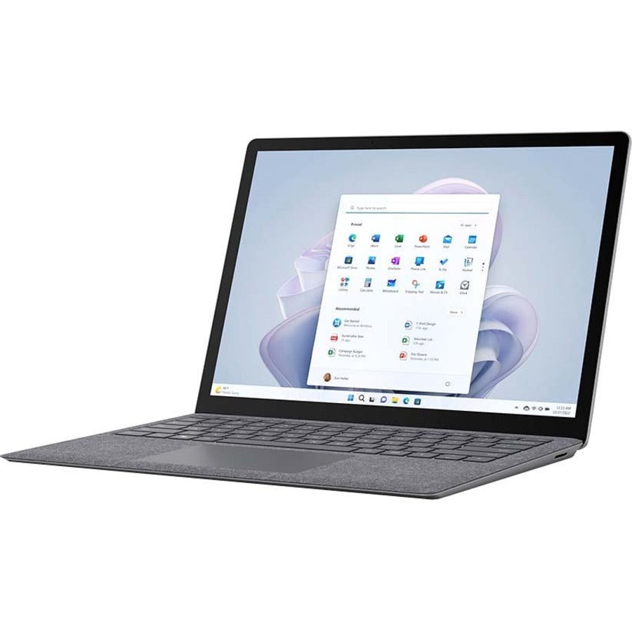 Ordinateur portable Microsoft Surface Laptop 5 13,5" à écran tactile - Intel Core i5 12e génération i5-1245U - Plateforme Intel Evo - 8 Go - SSD 512 Go - Clavier anglais - Platinum R1T-00001