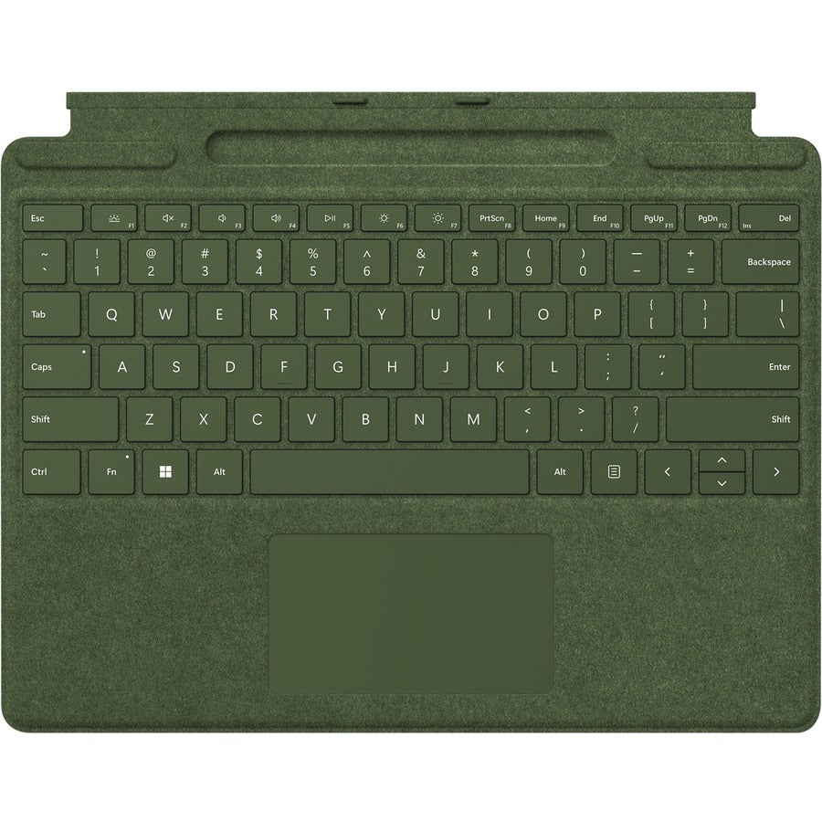 Étui/clavier Microsoft Signature pour tablette Microsoft Surface Pro X, Surface Pro 8, Surface Pro 9 13", stylet - Forest 8XB-00114