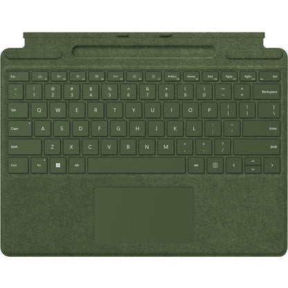 Étui/clavier Microsoft Signature pour tablette Microsoft Surface Pro X, Surface Pro 8, Surface Pro 9 13", stylet - Forest 8XB-00114