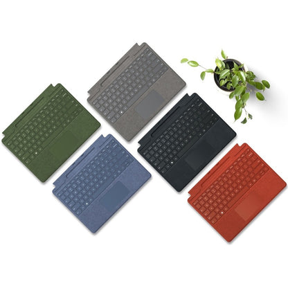 Étui/clavier Microsoft Signature pour tablette Microsoft Surface Pro X, Surface Pro 8, Surface Pro 9 13", stylet - Forest 8XB-00114