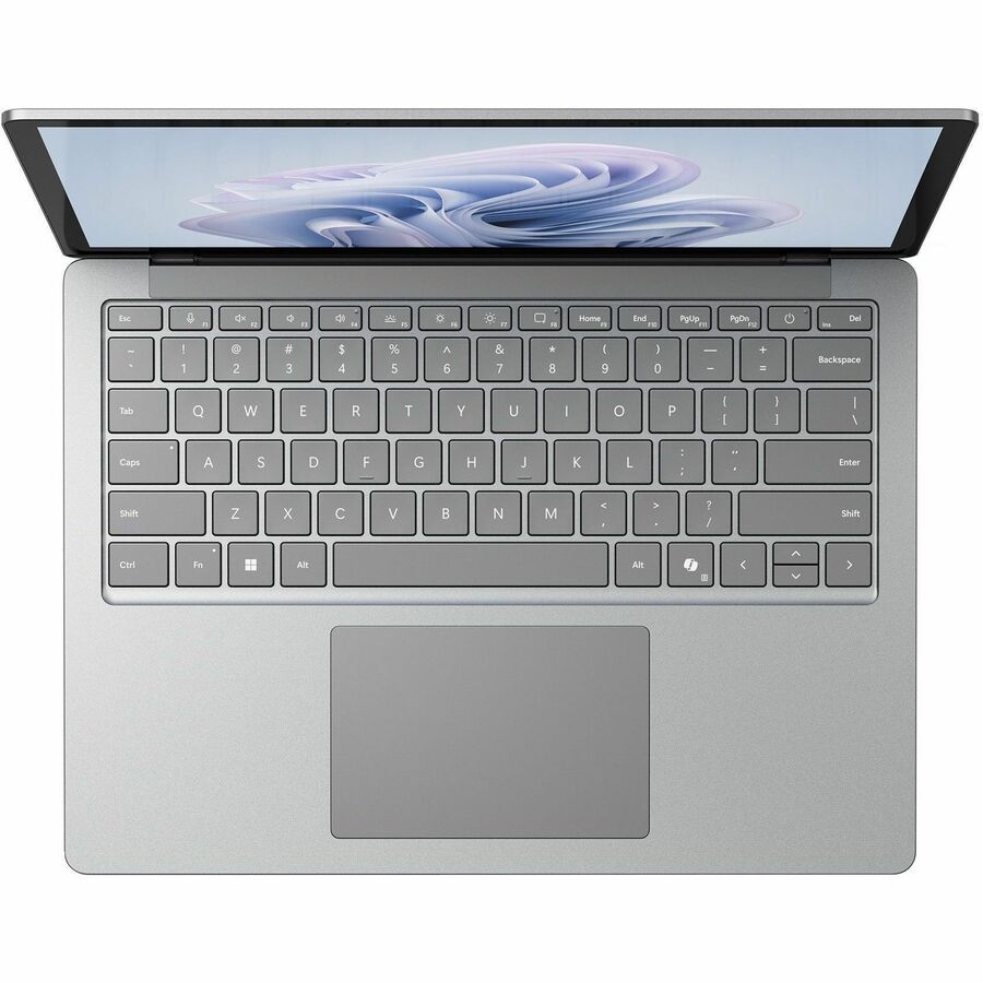 Ordinateur portable Microsoft Surface Laptop 6 13,5" à écran tactile - Intel Core Ultra 7 165H - 16 Go - SSD 256 Go - Clavier anglais - Platinum ZJV-00026