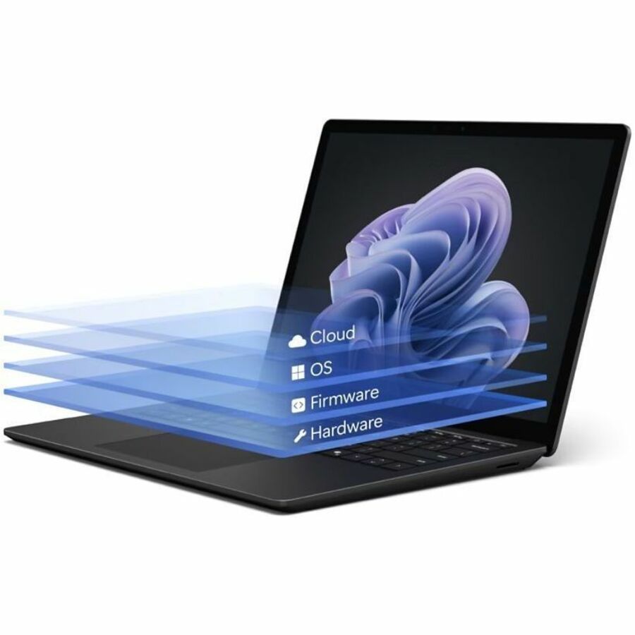 Ordinateur portable Microsoft Surface Laptop 6 13,5" à écran tactile - Intel Core Ultra 7 165H - 16 Go - SSD 256 Go - Clavier anglais - Noir ZJV-00001