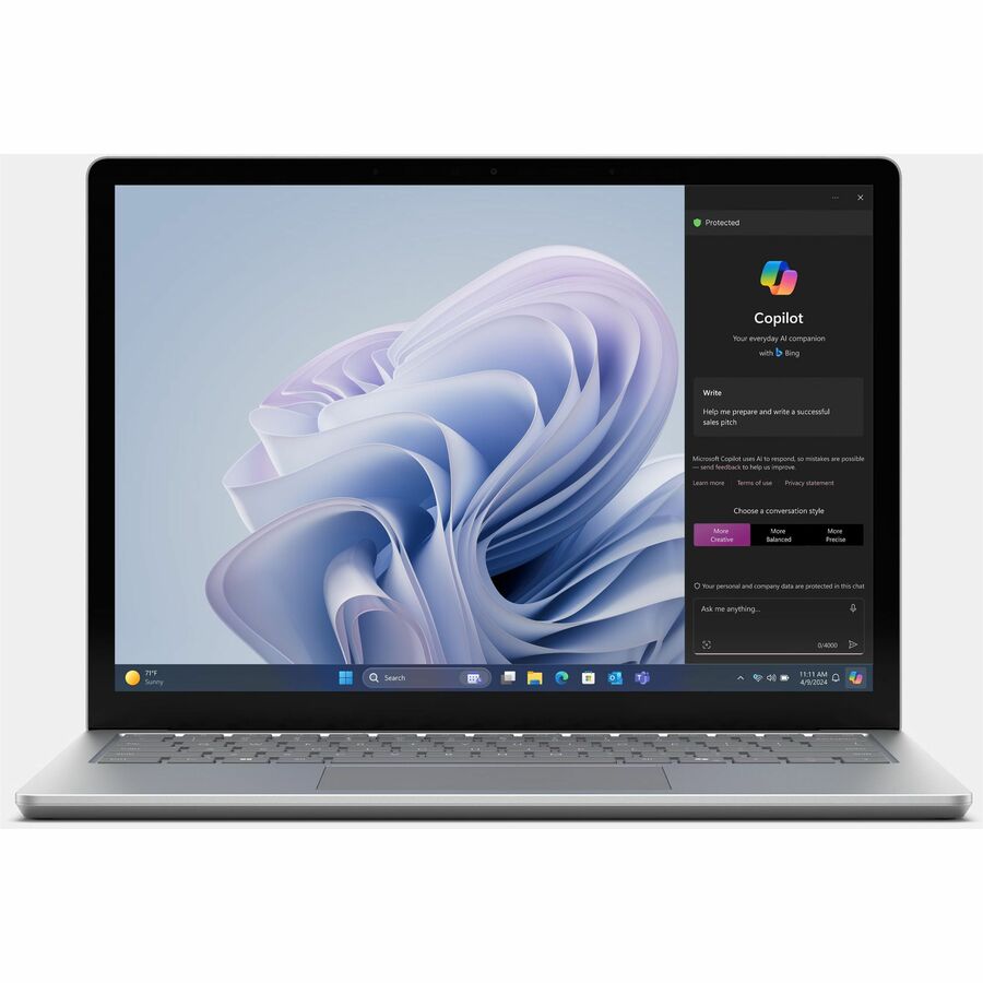 Ordinateur portable Microsoft Surface Laptop 6 13,5" à écran tactile - Intel Core Ultra 7 - 32 Go - SSD 512 Go - Platinum ZJZ-00027