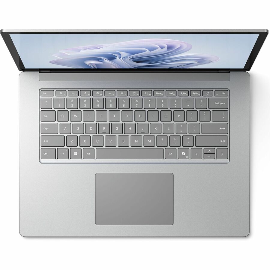 Ordinateur portable Microsoft Surface Laptop 6 15" à écran tactile - Intel Core Ultra 7 - 16 Go - SSD 512 Go - Clavier anglais, français - Platinum ZLQ-00027