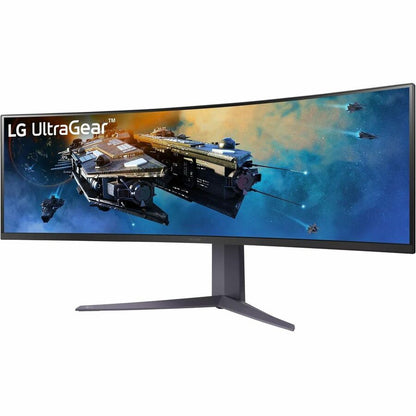 Moniteur LCD de jeu incurvé Dual Quad HD (DQHD) de 45 pouces LG UltraGear 45GR65DC-B - 32:9 - Noir 45GR65DC-B