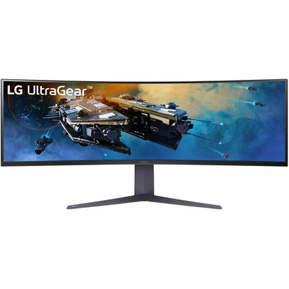 Moniteur LCD de jeu incurvé Dual Quad HD (DQHD) de 45 pouces LG UltraGear 45GR65DC-B - 32:9 - Noir 45GR65DC-B