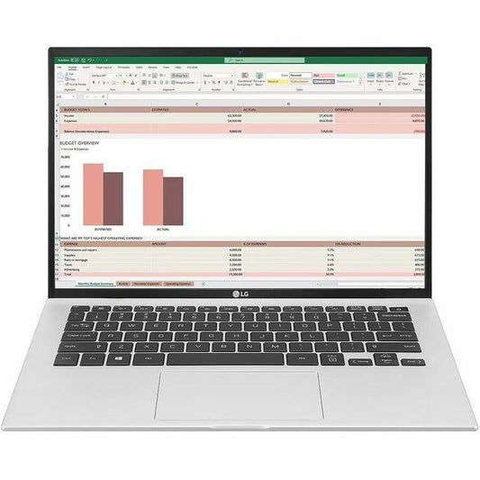 Ordinateur portable LG gram 14ZT90P-G.AX33U1 14" - 8 Go - SSD 256 Go 14ZT90P-G.AX33U1