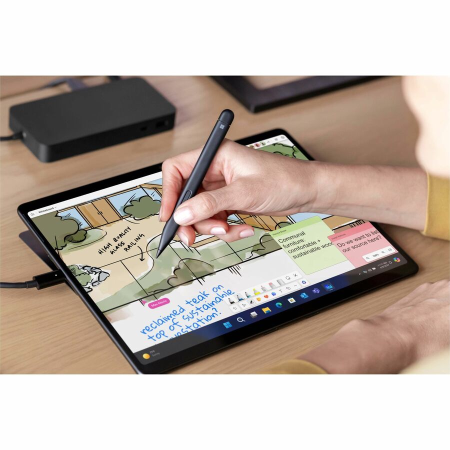 Tablette Microsoft Surface Pro 10 - 13" - Technologie vPro - 8 Go - SSD 256 Go - Noir ZDR-00019