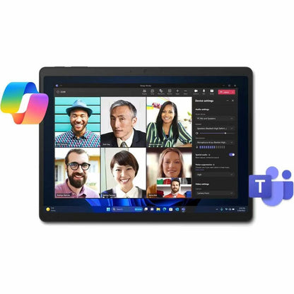 Tablette Microsoft Surface Pro 10 - 13" - Technologie vPro - 32 Go - SSD 256 Go - Windows 11 Pro - Noir ZDV-00019