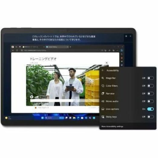 Tablette Microsoft Surface Pro 10 - 13" - Technologie vPro - 32 Go - SSD 256 Go - Windows 11 Pro - Noir ZDV-00019