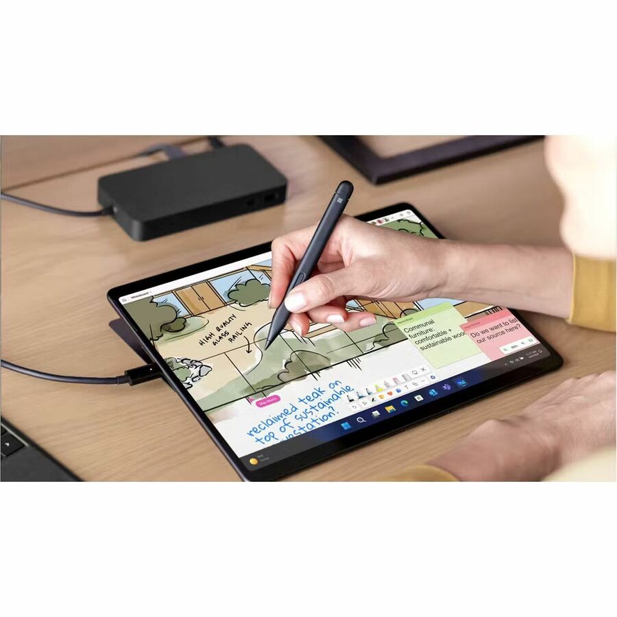 Tablette Microsoft Surface Pro 10 - 13" - Technologie vPro - 32 Go - SSD 256 Go - Windows 11 Pro - Noir ZDV-00019