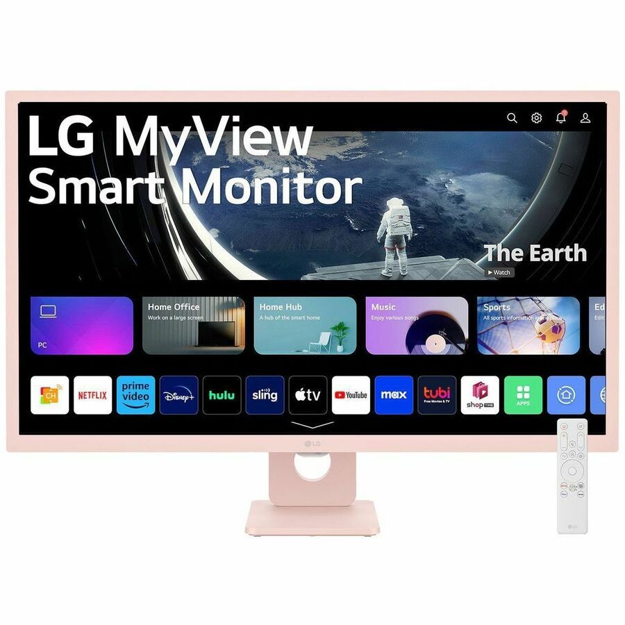Moniteur LCD intelligent Full HD 32" LG MyView 32SR50F-P - 16:9 - Rose 32SR50F-P