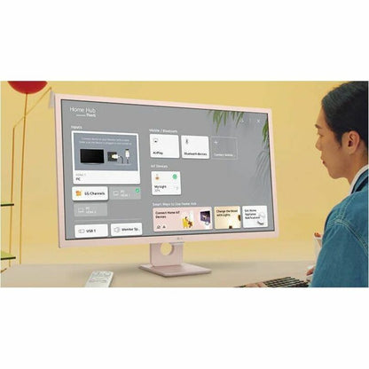 Moniteur LCD intelligent Full HD 32" LG MyView 32SR50F-P - 16:9 - Rose 32SR50F-P