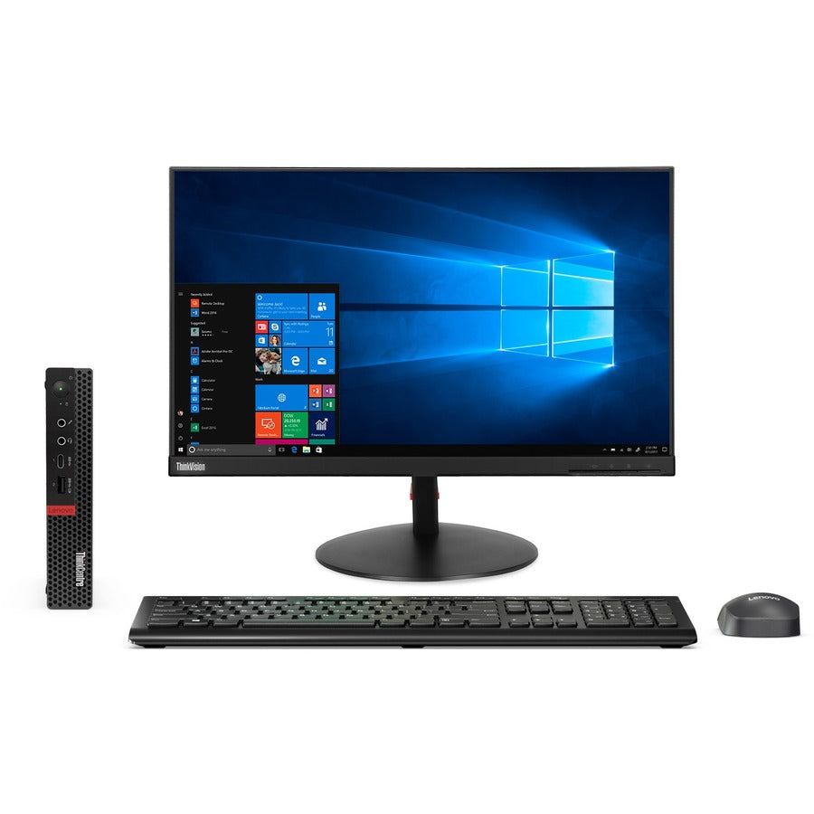 Ordinateur de bureau Lenovo ThinkCentre M75q-1 11A40030US - AMD Ryzen 3 PRO 3200GE 3,30 GHz - 4 Go RAM DDR4 SDRAM - Disque dur 500 Go - Minuscule - Noir 11A40030US