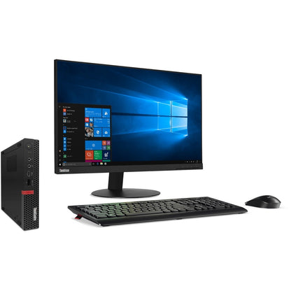 Ordinateur de bureau Lenovo ThinkCentre M75q-1 11A40030US - AMD Ryzen 3 PRO 3200GE 3,30 GHz - 4 Go RAM DDR4 SDRAM - Disque dur 500 Go - Minuscule - Noir 11A40030US