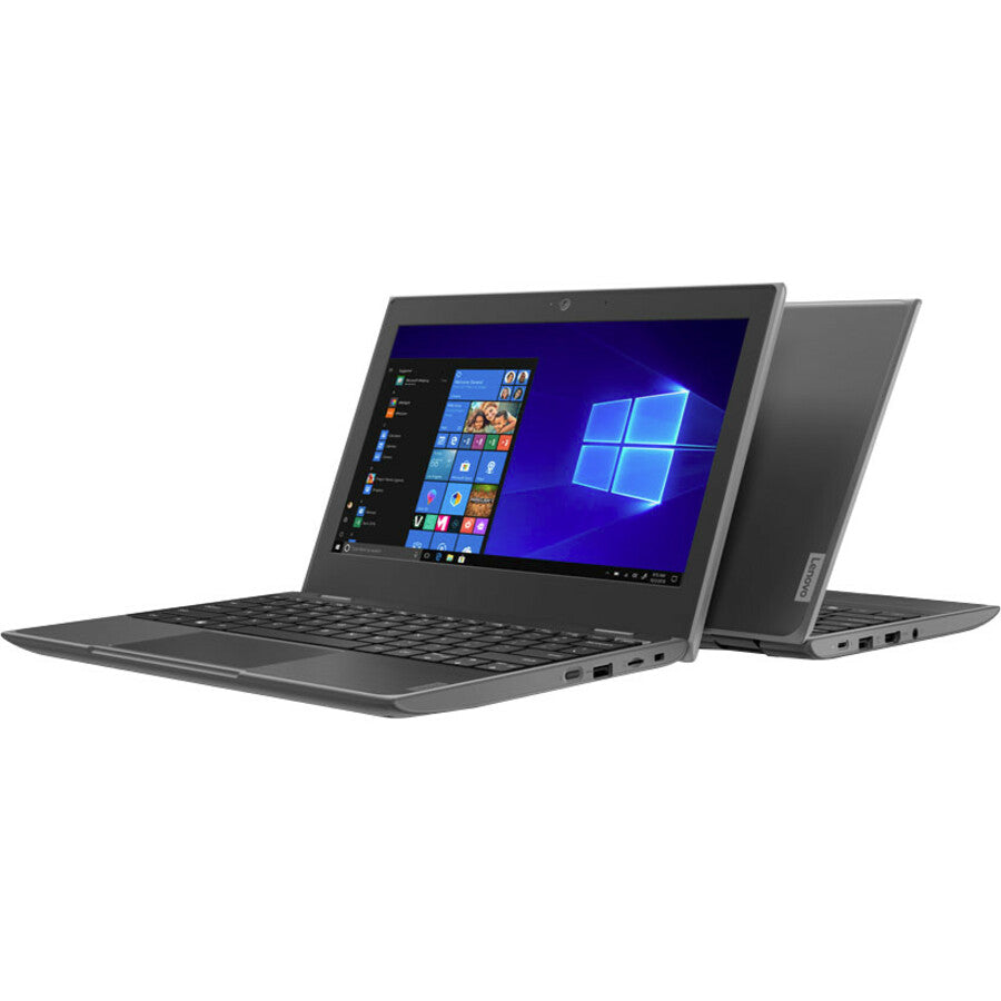Lenovo 100e Windows 2nd Gen 81M80035US 11.6" Netbook - HD - 1366 x 768 - Intel Celeron N4020 Dual-core (2 Core) 1.10 GHz - 4 GB RAM - 64 GB Flash Memory - Gray 81M80035US