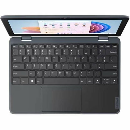 Lenovo 100w Gen 4 82VK0005CF 11.6" Notebook - HD - 1366 x 768 - Intel N100 Quad-core (4 Core) 800 MHz - 4 GB Total RAM - 4 GB On-board Memory - 128 GB SSD - Slate Gray 82VK0005CF
