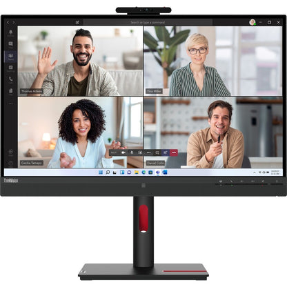 Lenovo ThinkVision T27hv-30 27" Class Webcam WQHD LCD Monitor - 16:9 - Raven Black 63D6UAR3US