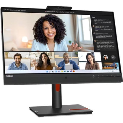 Lenovo ThinkVision T24mv-30 24" Class Webcam Full HD LCD Monitor - 16:9 - Raven Black 63D7UAR3US