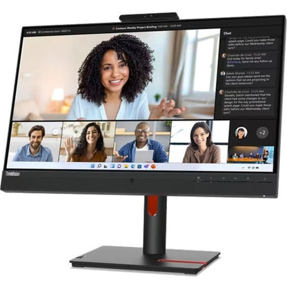 Lenovo ThinkVision T24mv-30 24" Class Webcam Full HD LCD Monitor - 16:9 - Raven Black 63D7UAR3US