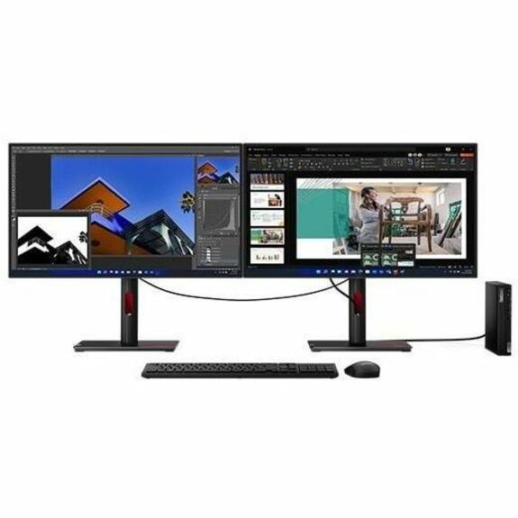 Ordinateur de bureau Lenovo ThinkCentre M70q Gen 4 12E3004YCA - Intel Core i5 13e génération i5-13400T - 16 Go - SSD 512 Go - Minuscule - Noir 12E3004YCA