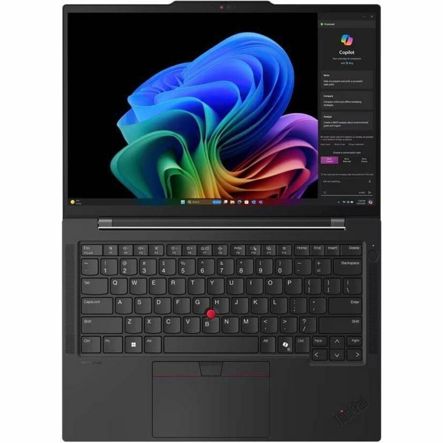 Ordinateur portable Lenovo ThinkPad T14s Gen 6 21N10000CA 14" - WUXGA - Qualcomm Snapdragon X Elite X1E-78-100 - 32 Go - SSD 1 To - Clavier français - Noir 21N10000CA