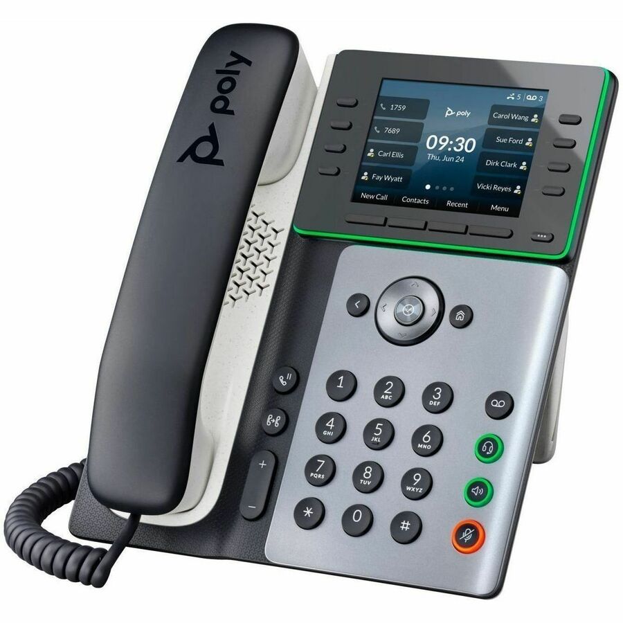Téléphone IP Poly Edge E500 - Filaire - Filaire - Bureau - Noir - Conforme TAA 82M94AA