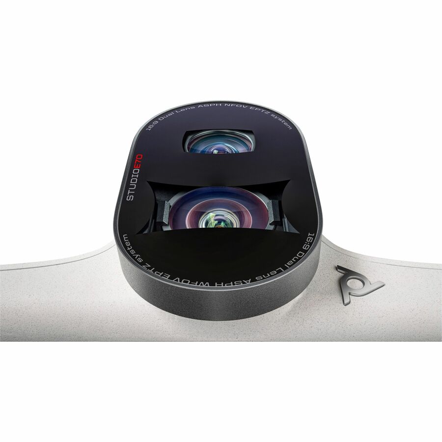 Caméra de visioconférence Poly Studio E70 - 20 mégapixels - Blanc - USB Type C - Conforme TAA 886C8AA#ABA