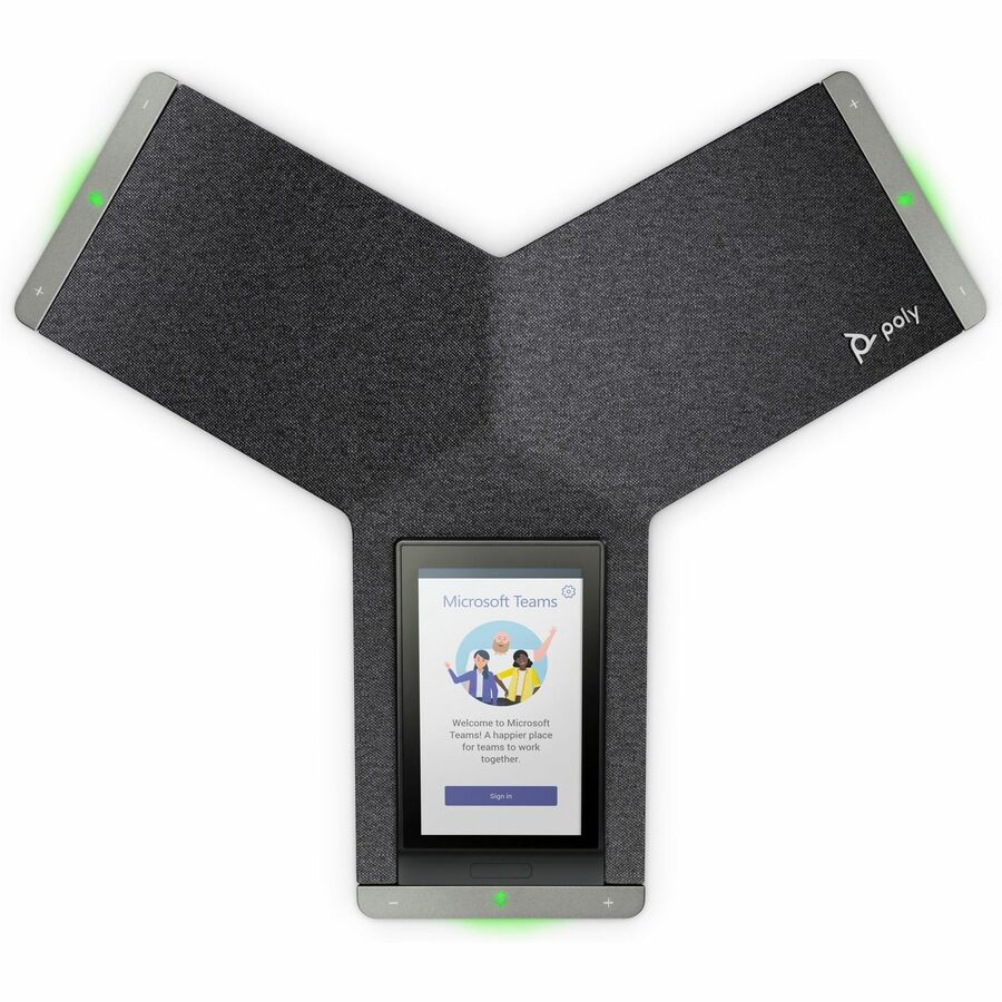 Station de conférence IP Poly Trio C60 - Avec ou sans fil - Bluetooth, Wi-Fi - De table - Noir - Conforme TAA 849B1AA#ABA