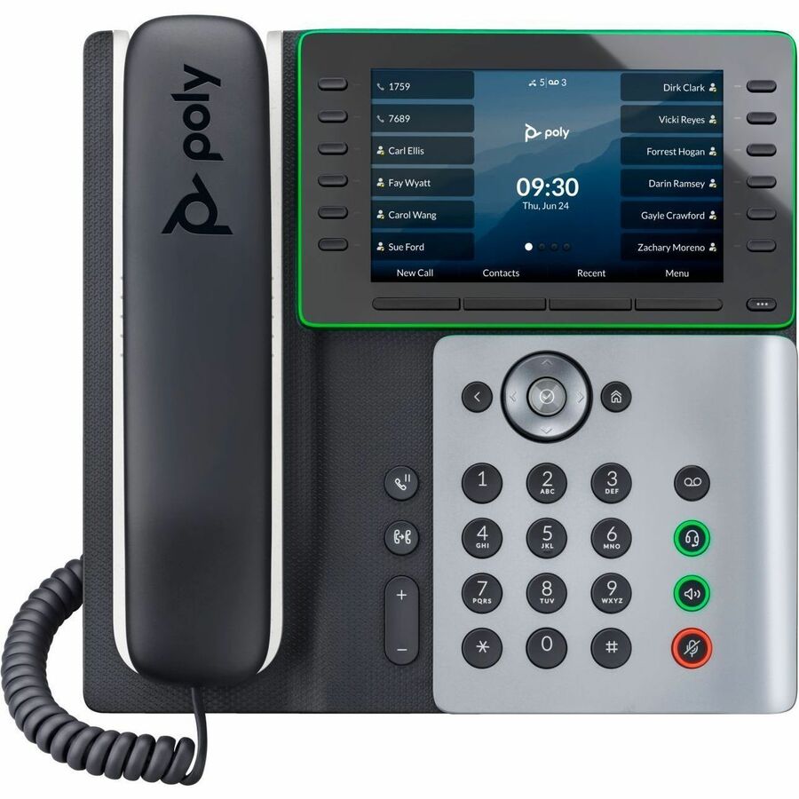 Téléphone IP Poly Edge E550 - Filaire - Filaire - NFC, Wi-Fi, Bluetooth - Bureau 89B57AA#ABA